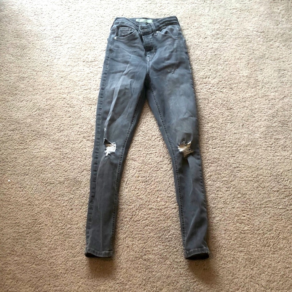 Jamie top shop grey jeans